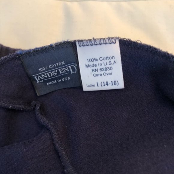 Women's Lands' End Dark Blue Skirt - Picture 2 of 2